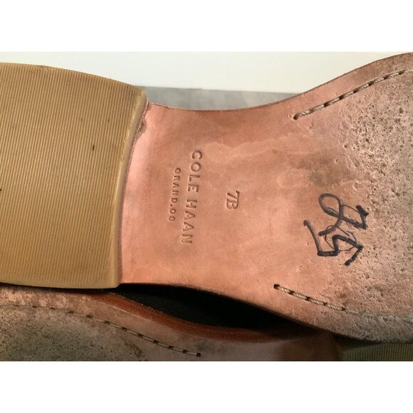 Cole Haan Grand OS Black Suede Booties W/ Plaid Lining, Size 7 (US) - Picture 10 of 10